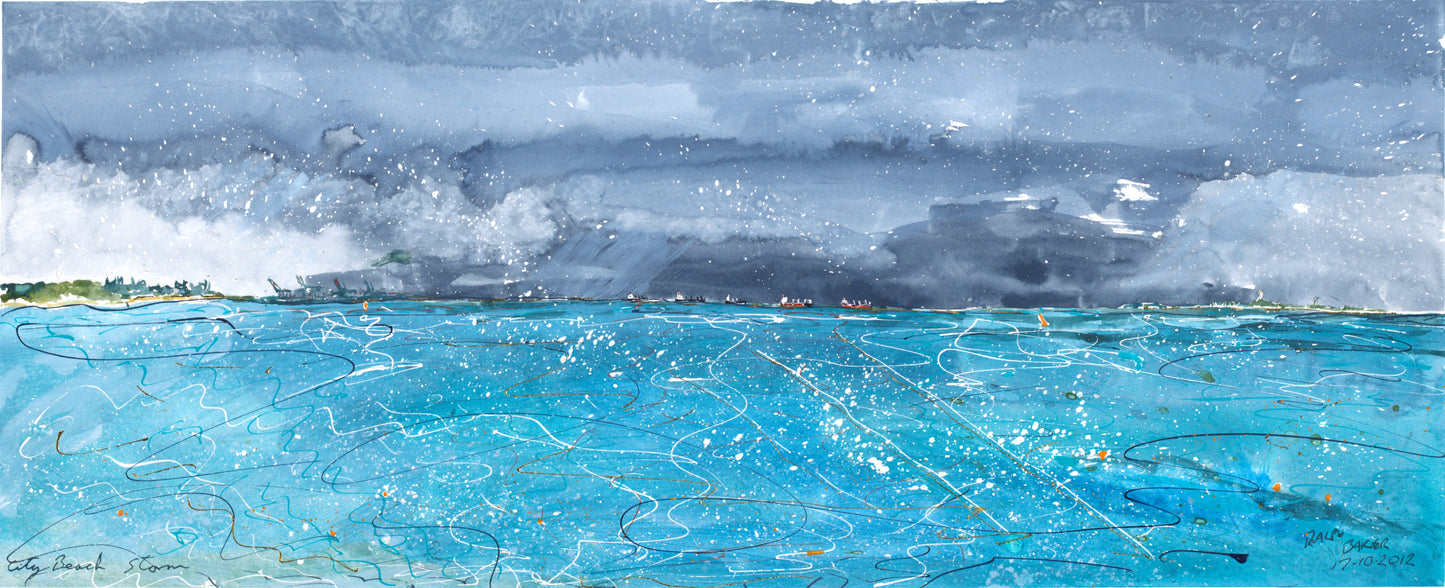 City Beach Storm - Print